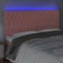 Pink velvet headboard with LED lights 200x7x118/128 cm by vidaXL, Headboards and footboards - Ref: Foro24-3122831, Price: 170...