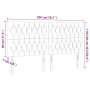 Cabecero con luces LED terciopelo rosa 200x7x118/128 cm de vidaXL, Cabeceros y pies de cama - Ref: Foro24-3122831, Precio: 17...