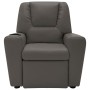 Sillón reclinable para niños cuero sintético gris antracita de vidaXL, Sillas y tronas para niños - Ref: Foro24-324043, Preci...