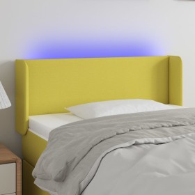 Headboard with LED in green fabric 93x16x78/88 cm by vidaXL, Headboards and footboards - Ref: Foro24-3122945, Price: 46,99 €,...