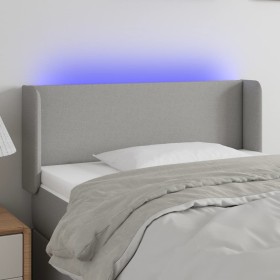 Cabecero con LED de tela gris claro 83x16x78/88 cm de vidaXL, Cabeceros y pies de cama - Ref: Foro24-3122930, Precio: 63,11 €...