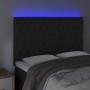 Kopfteil aus schwarzem Samt mit LED-Leuchten, 160 x 7 x 118/128 cm von vidaXL, Kopf- und Fußteile - Ref: Foro24-3122816, Prei...