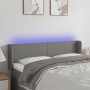 Dunkelgraues Stoffkopfteil mit LED 147x16x78/88 cm von vidaXL, Kopf- und Fußteile - Ref: Foro24-3122955, Preis: 80,34 €, Raba...