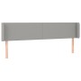 Light gray fabric headboard with LED 183x16x78/88 cm by vidaXL, Headboards and footboards - Ref: Foro24-3122970, Price: 88,66...