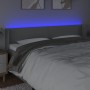 Light gray fabric headboard with LED 183x16x78/88 cm by vidaXL, Headboards and footboards - Ref: Foro24-3122970, Price: 88,66...