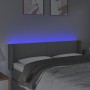 Kopfteil aus hellgrauem Stoff mit LED 147x16x78/88 cm von vidaXL, Kopf- und Fußteile - Ref: Foro24-3122954, Preis: 83,83 €, R...