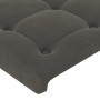 Cabecero con luces LED terciopelo gris oscuro 180x5x118/128 cm de vidaXL, Cabeceros y pies de cama - Ref: Foro24-3122919, Pre...