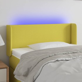 Cabecero con LED de tela verde 83x16x78/88 cm de vidaXL, Cabeceros y pies de cama - Ref: Foro24-3122937, Precio: 46,99 €, Des...