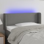 Dark gray fabric headboard with LED 103x16x78/88 cm by vidaXL, Headboards and footboards - Ref: Foro24-3122947, Price: 64,99 ...