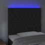 Cabecero con luces LED terciopelo negro 100x7x118/128 cm de vidaXL, Cabeceros y pies de cama - Ref: Foro24-3122804, Precio: 9...