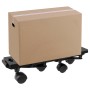 Mobile platforms with 4 wheels 4 units black PP 170 kg by vidaXL, Cargo forklifts - Ref: Foro24-3157517, Price: 31,87 €, Disc...