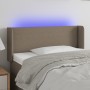 Kopfteil mit LED aus taupegrauem Stoff 93x16x78/88 cm von vidaXL, Kopf- und Fußteile - Ref: Foro24-3122942, Preis: 57,29 €, R...