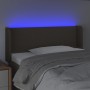 Headboard with LED in taupe gray fabric 93x16x78/88 cm by vidaXL, Headboards and footboards - Ref: Foro24-3122942, Price: 57,...