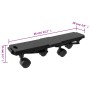 Plataformas móviles con 4 ruedas 4 uds PP negro 170 kg de vidaXL, Carretillas de carga - Ref: Foro24-3157517, Precio: 31,87 €...