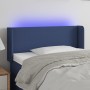 Blue fabric headboard with LED 83x16x78/88 cm by vidaXL, Headboards and footboards - Ref: Foro24-3122936, Price: 50,18 €, Dis...