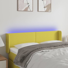 Cabecero con LED de tela verde 147x16x78/88 cm de vidaXL, Cabeceros y pies de cama - Ref: Foro24-3122961, Precio: 59,99 €, De...