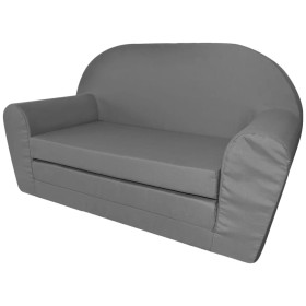 VidaXL Sillón Flip-Out para niños gris de vidaXL, Sillas y tronas para niños - Ref: Foro24-243257, Precio: 83,28 €, Descuento: %