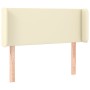 Headboard with LED cream synthetic leather 103x16x78/88 cm by vidaXL, Headboards and footboards - Ref: Foro24-3123042, Price:...