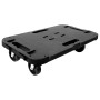 2 units of black polypropylene wheeled platforms, 300 kg. by vidaXL, Cargo forklifts - Ref: Foro24-3157520, Price: 52,04 €, D...