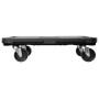 2 units of black polypropylene wheeled platforms, 300 kg. by vidaXL, Cargo forklifts - Ref: Foro24-3157520, Price: 52,04 €, D...