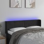 Cabecero con LED de terciopelo negro 147x16x78/88 cm de vidaXL, Cabeceros y pies de cama - Ref: Foro24-3123006, Precio: 74,98...