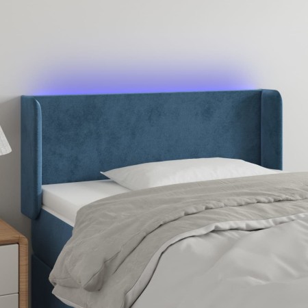 Dark blue velvet LED headboard 93x16x78/88 cm by vidaXL, Headboards and footboards - Ref: Foro24-3122996, Price: 55,93 €, Dis...