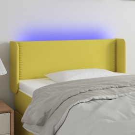 Green fabric headboard with LED 83x16x78/88 cm by vidaXL, Headboards and footboards - Ref: Foro24-3123077, Price: 48,07 €, Di...