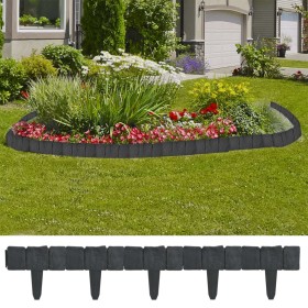 Plastic garden edging stone look 41 pcs 10 m by vidaXL, Garden edging and edging - Ref: Foro24-40917, Price: 32,67 €, Discoun...