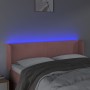 Cabecero con LED de terciopelo rosa 147x16x78/88 cm de vidaXL, Cabeceros y pies de cama - Ref: Foro24-3123009, Precio: 73,52 ...