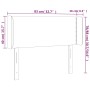 Cabecero con LED de terciopelo rosa 83x16x78/88 cm de vidaXL, Cabeceros y pies de cama - Ref: Foro24-3123131, Precio: 53,99 €...