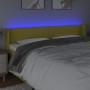 Headboard with LED in green fabric 183x16x78/88 cm by vidaXL, Headboards and footboards - Ref: Foro24-3123117, Price: 71,79 €...