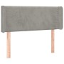 Light gray velvet headboard with LED 93x16x78/88 cm by vidaXL, Headboards and footboards - Ref: Foro24-3123132, Price: 59,23 ...