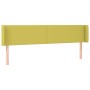 Green fabric headboard with LED 203x16x78/88 cm by vidaXL, Headboards and footboards - Ref: Foro24-3122985, Price: 74,35 €, D...