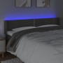 Cabecero con LED de terciopelo gris oscuro 203x16x78/88 cm de vidaXL, Cabeceros y pies de cama - Ref: Foro24-3123163, Precio:...