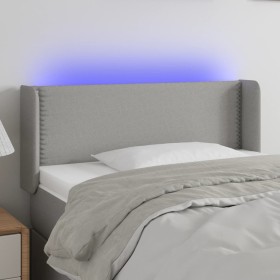 Cabecero con LED de tela gris claro 83x16x78/88 cm de vidaXL, Cabeceros y pies de cama - Ref: Foro24-3123070, Precio: 60,99 €...