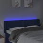 Kopfteil aus blauem Stoff mit LED 147x16x78/88 cm von vidaXL, Kopf- und Fußteile - Ref: Foro24-3123100, Preis: 78,99 €, Rabat...