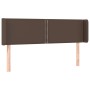 Headboard with LED brown synthetic leather 147x16x78/88 cm by vidaXL, Headboards and footboards - Ref: Foro24-3123189, Price:...