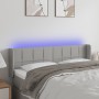 Light gray fabric headboard with LED 147x16x78/88 cm by vidaXL, Headboards and footboards - Ref: Foro24-3123234, Price: 81,99...