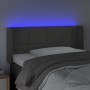 Cabecero con LED de terciopelo gris oscuro 83x16x78/88 cm de vidaXL, Cabeceros y pies de cama - Ref: Foro24-3123267, Precio: ...