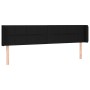 Black fabric headboard with LED 163x16x78/88 cm by vidaXL, Headboards and footboards - Ref: Foro24-3123244, Price: 73,99 €, D...