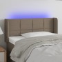 Taupe gray fabric headboard with LED 103x16x78/88 cm by vidaXL, Headboards and footboards - Ref: Foro24-3123230, Price: 61,00...