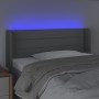 Hellgraues Stoffkopfteil mit LED 83x16x78/88 cm von vidaXL, Kopf- und Fußteile - Ref: Foro24-3123350, Preis: 59,83 €, Rabatt: %