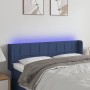 Cabecero con LED de tela azul 147x16x78/88 cm de vidaXL, Cabeceros y pies de cama - Ref: Foro24-3123240, Precio: 72,53 €, Des...