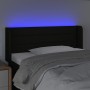 Black fabric headboard with LED 93x16x78/88 cm by vidaXL, Headboards and footboards - Ref: Foro24-3123360, Price: 54,99 €, Di...