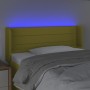 Headboard with LED in green fabric 93x16x78/88 cm by vidaXL, Headboards and footboards - Ref: Foro24-3123365, Price: 48,99 €,...