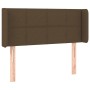 Headboard with LED in dark brown fabric 93x16x78/88 cm by vidaXL, Headboards and footboards - Ref: Foro24-3123221, Price: 50,...