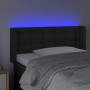 Cabecero con LED cuero sintético negro 103x16x78/88 cm de vidaXL, Cabeceros y pies de cama - Ref: Foro24-3123320, Precio: 56,...