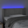 Cabecero con LED de terciopelo gris claro 83x16x78/88 cm de vidaXL, Cabeceros y pies de cama - Ref: Foro24-3123266, Precio: 5...