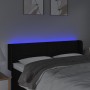 Kopfteil aus schwarzem Stoff mit LED 147x16x78/88 cm von vidaXL, Kopf- und Fußteile - Ref: Foro24-3123236, Preis: 72,99 €, Ra...