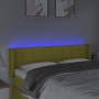 Cabecero con LED de tela verde 147x16x78/88 cm de vidaXL, Cabeceros y pies de cama - Ref: Foro24-3123241, Precio: 63,11 €, De...